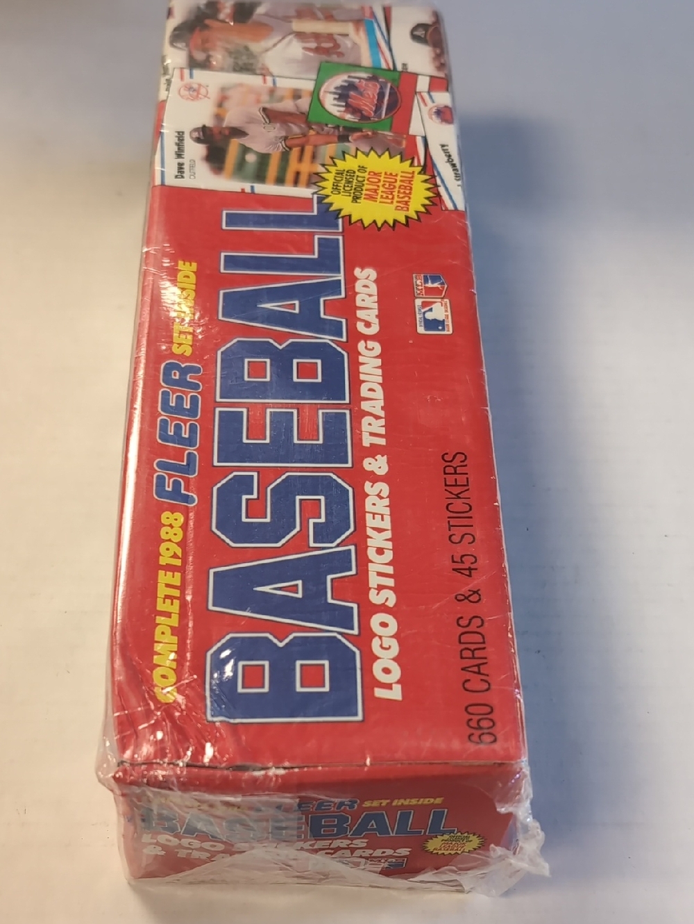 1988 Fleer Baseball Logo Stickers & Trading Cards Set- Red/Blue